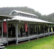 Kinhin round the verandah